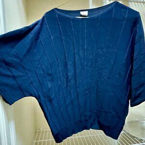 Navy Blue Dolman Sleeve Sweater